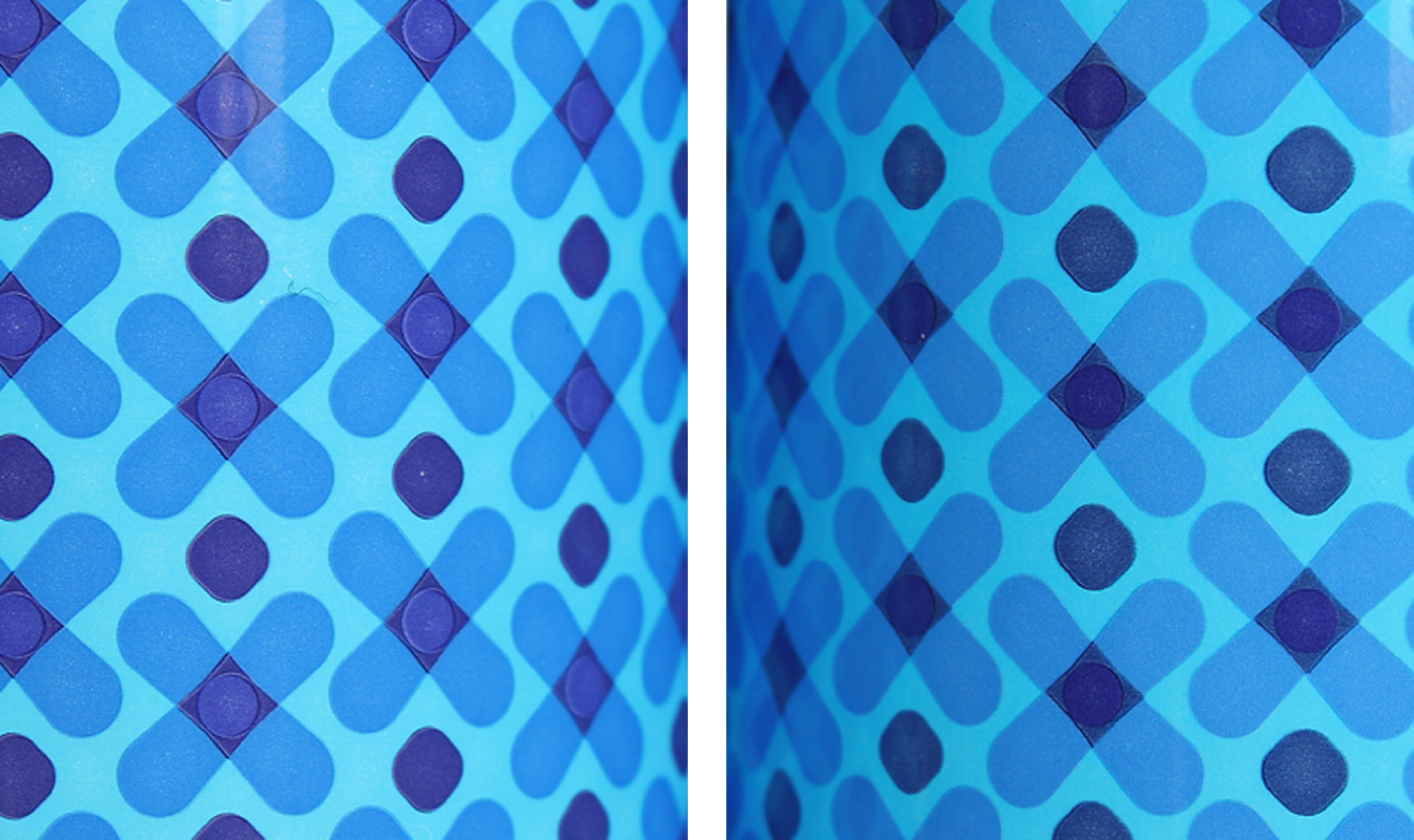 Variation in the petal colours of the printed cans
