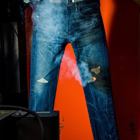 The distress look of jeans has evolved as a fashion trend