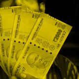 Currency design of the new 2000 rupee note: covered by Al Jazeera