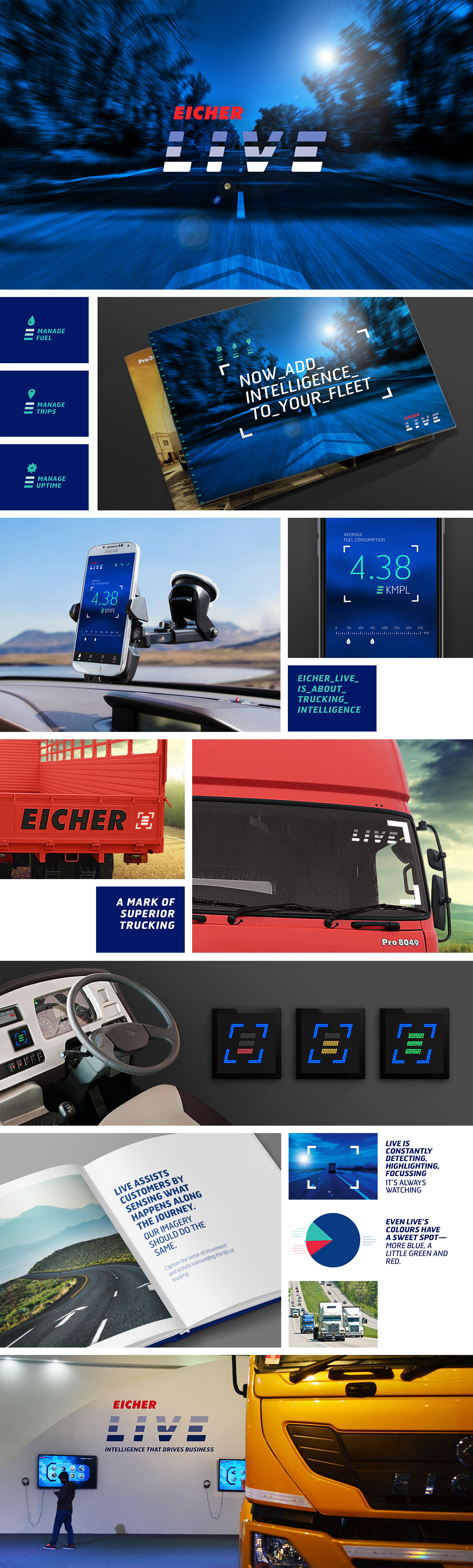 Eicher Live branding