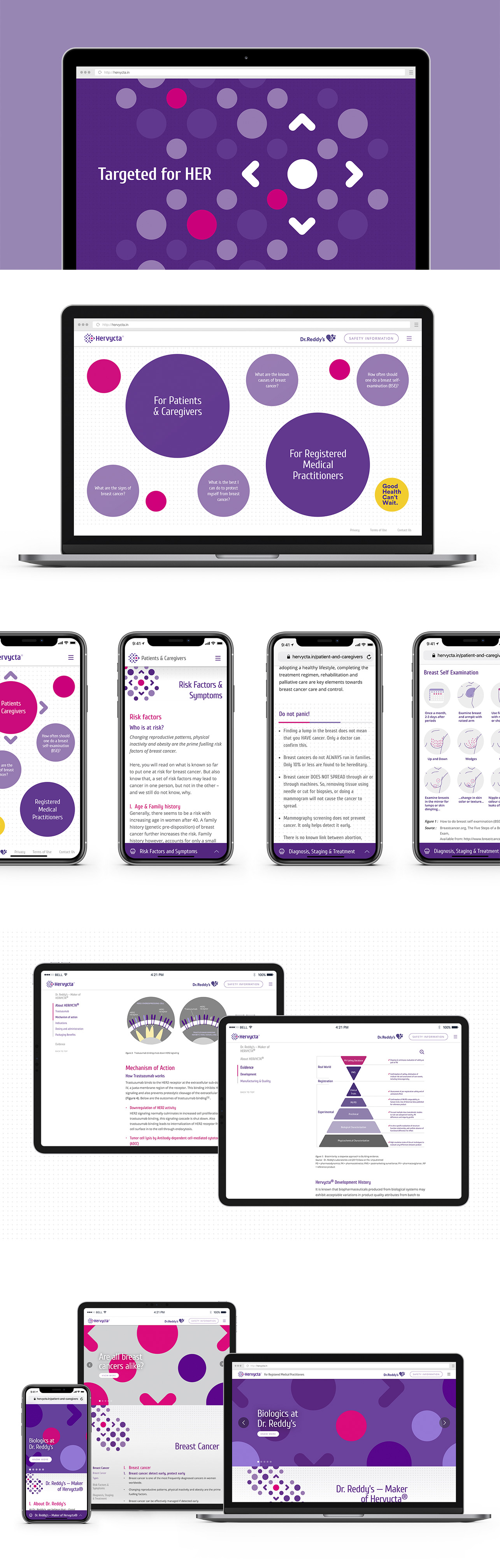 Hervycta website design