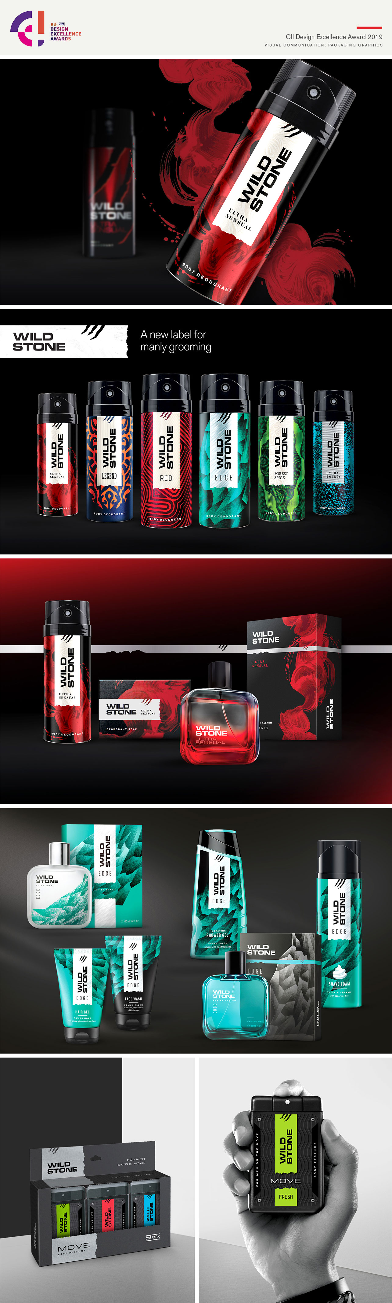 Packaging and identity redesign for Wild Stone