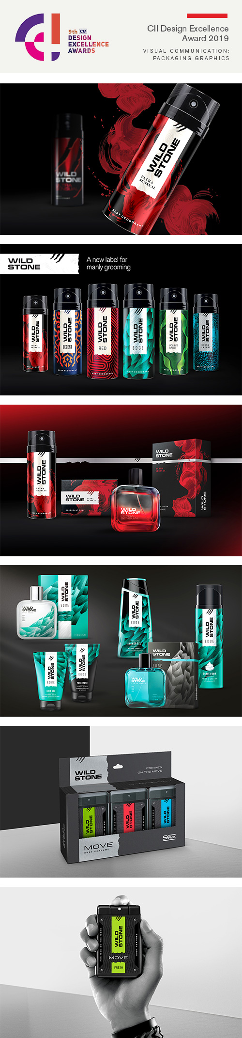 Packaging and identity redesign for Wild Stone