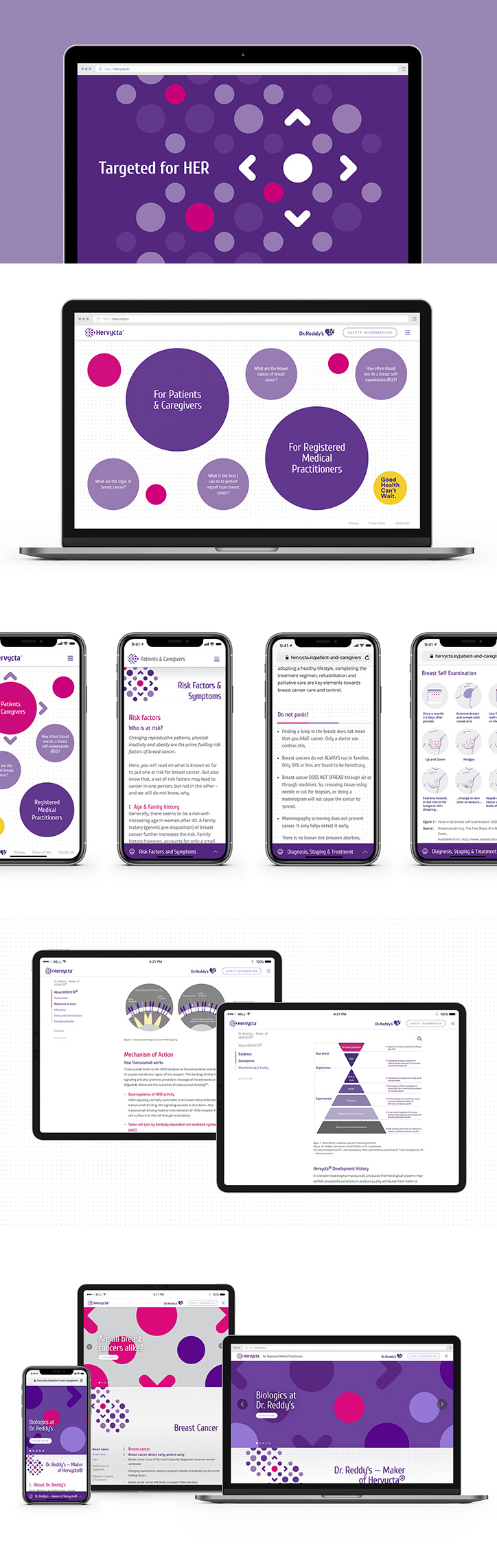 Hervycta website design