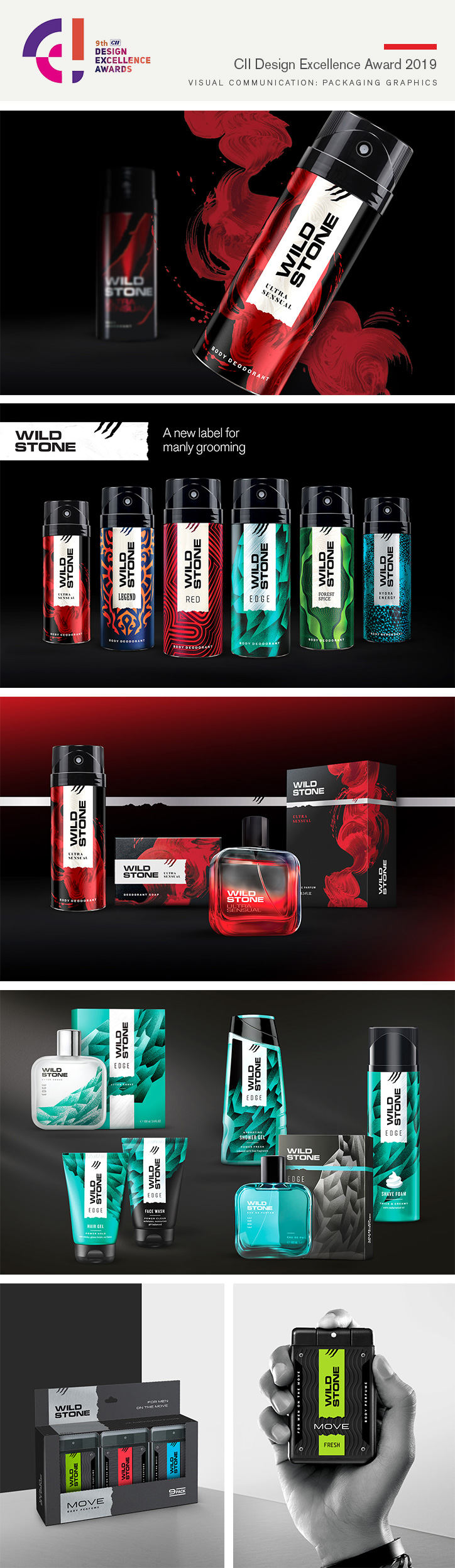 Packaging and identity redesign for Wild Stone